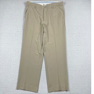 FootJoy Golf Pants Mens 36x32 (Fit 35x30) Tan Khaki Performance Stretch Trousers